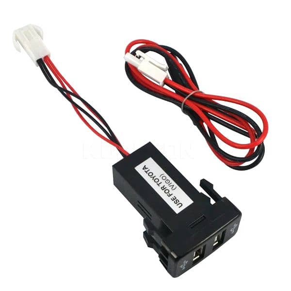 Dual USB Ports Dashboard Mount Fast Charger 5V for Toyota Car 13