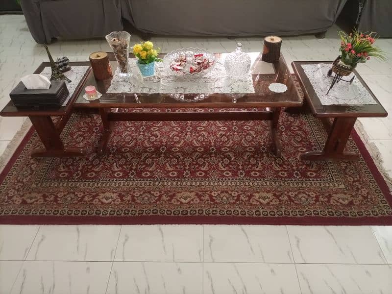 center table with 2 side tables 0