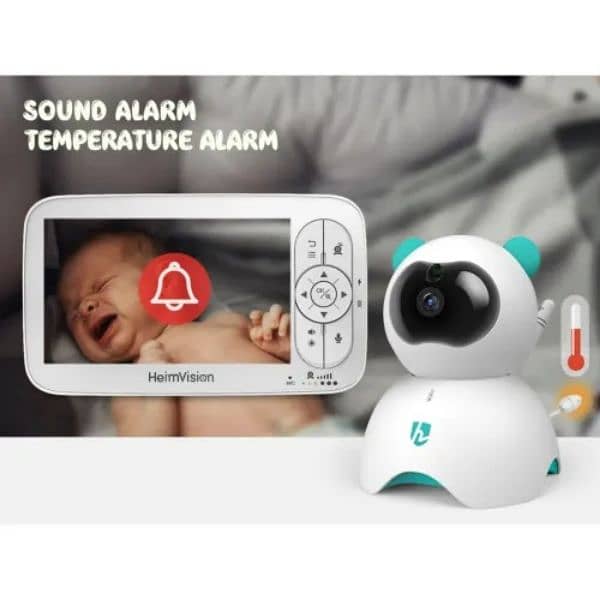 HeimVision Video wifi Baby Monitor Camera 5'' LCD Display 8