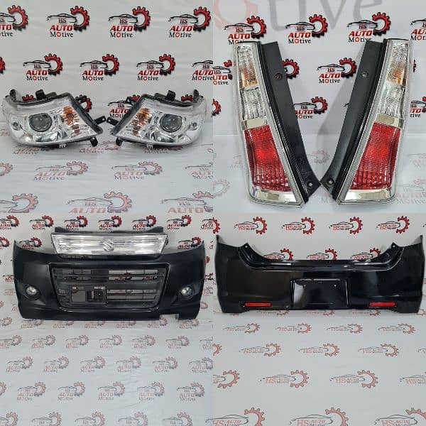 Suzuki Wagon R WagonR Stingray Flair Front/Back Light Head Bumper Part 0