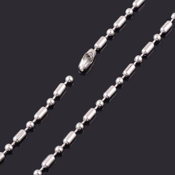 MENS METAL BALL/BEADS CHAIN 30inch(75cm) LENGTH (DELIVERY AVAILABLE) 1