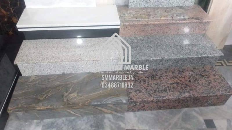 Marble and granite for flooring , stairsteps , vanity , kitchen slab 3