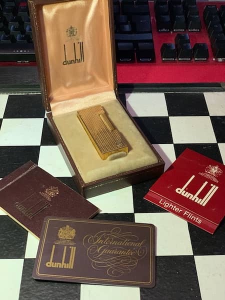 Dunhill LongTail Gold Plated Lighter 1