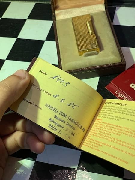 Dunhill LongTail Gold Plated Lighter 3