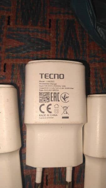 Tecno 18w charger 100% original 2