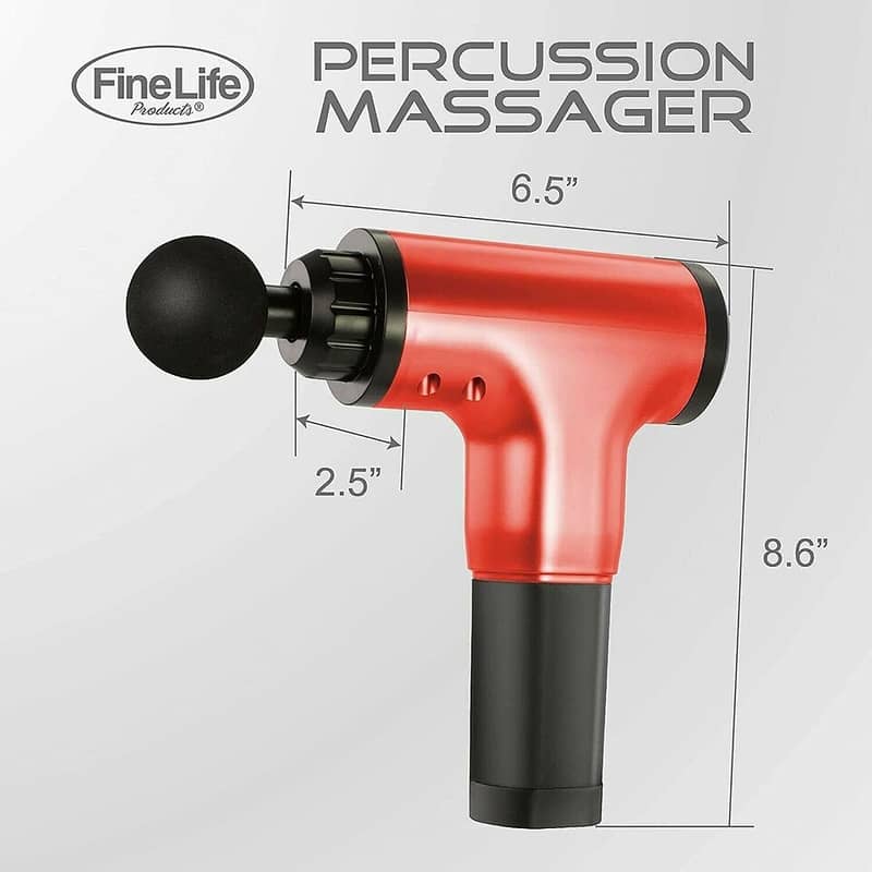FineLife Products Deep Tissue Percussion Red Massage Gun 4