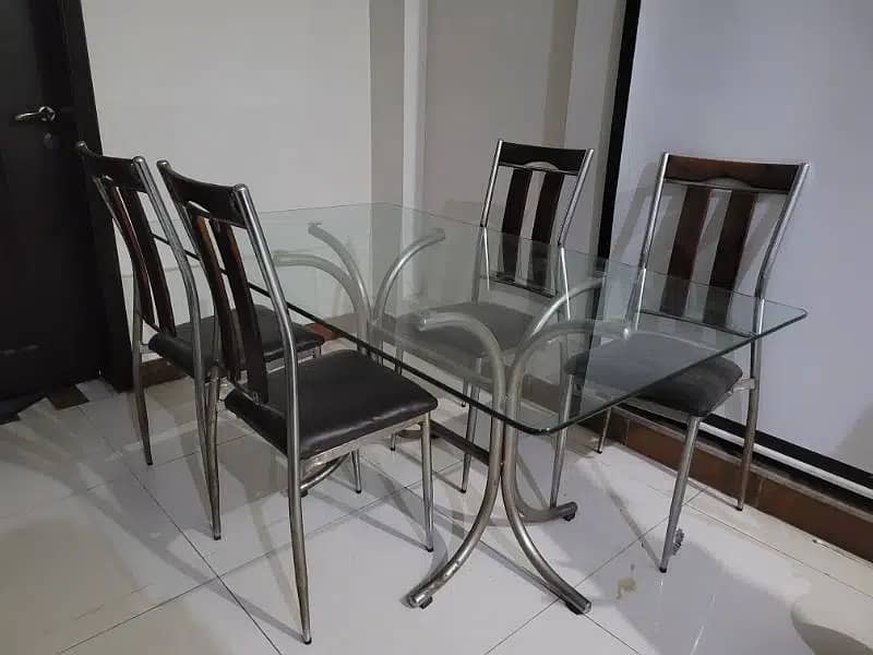 4 chairs and table 1