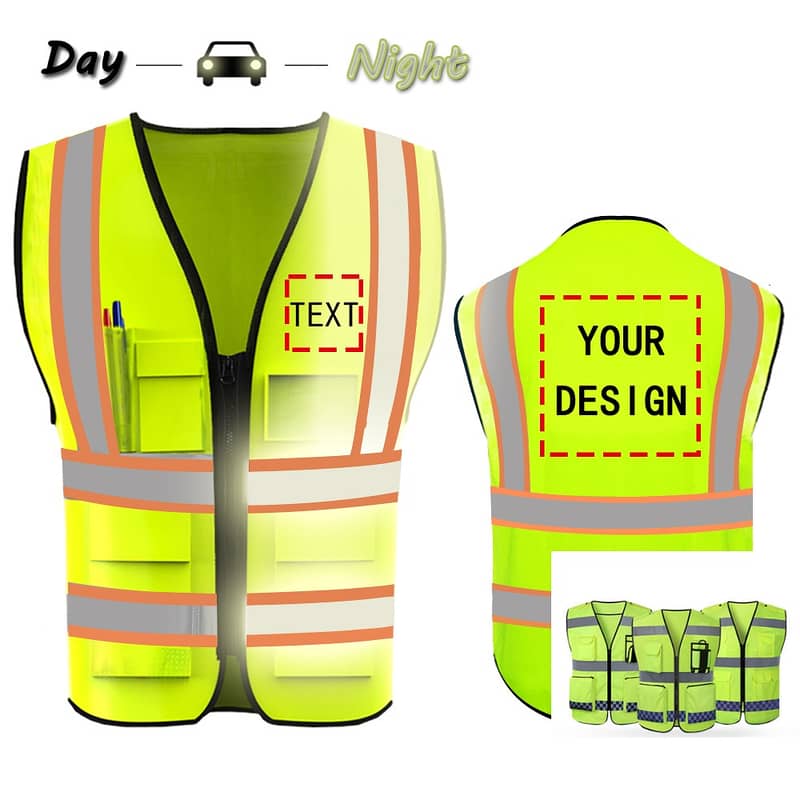 Fashion safety vest cover all strom Water Protection TMA vest SAFETY 3