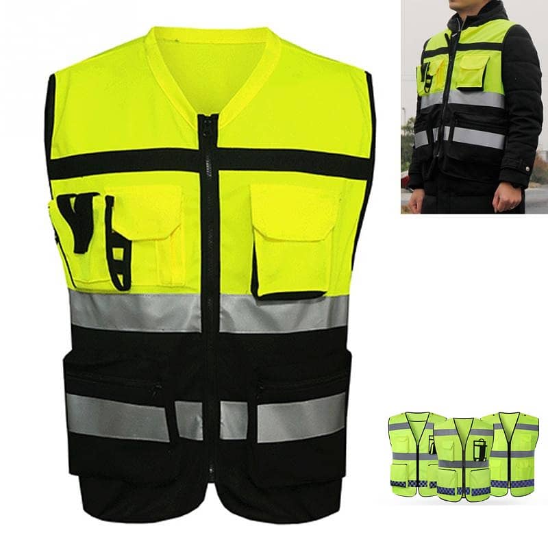 Fashion Textiles Safety products jacket visibility TMA reflective vest 4
