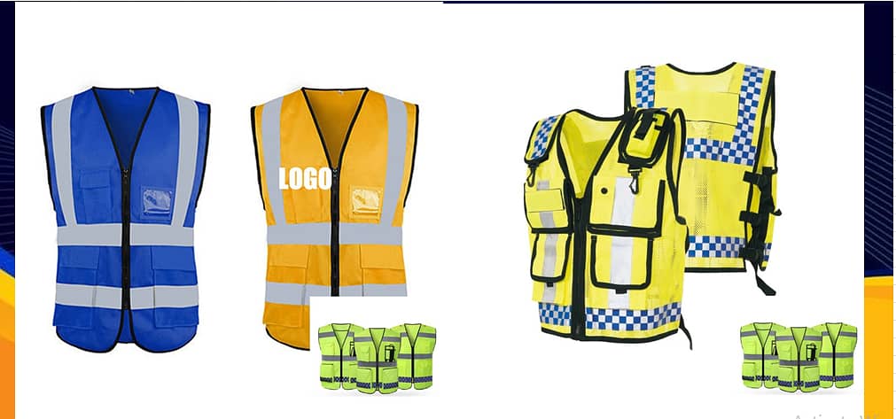 Fashion Security High Visibility Safety Vest Printed Jacket Night Secu 0