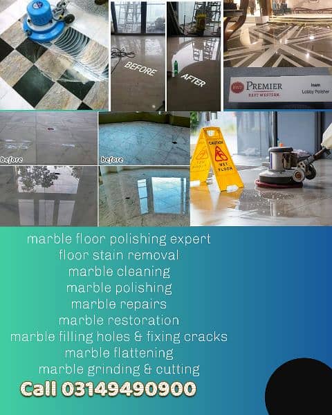 Marble Polish,Marble & Tiles Cleaning,Kitchen Floor Marble Grinding 3