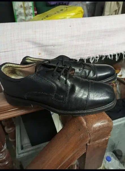Black Leather shoes size 9 2