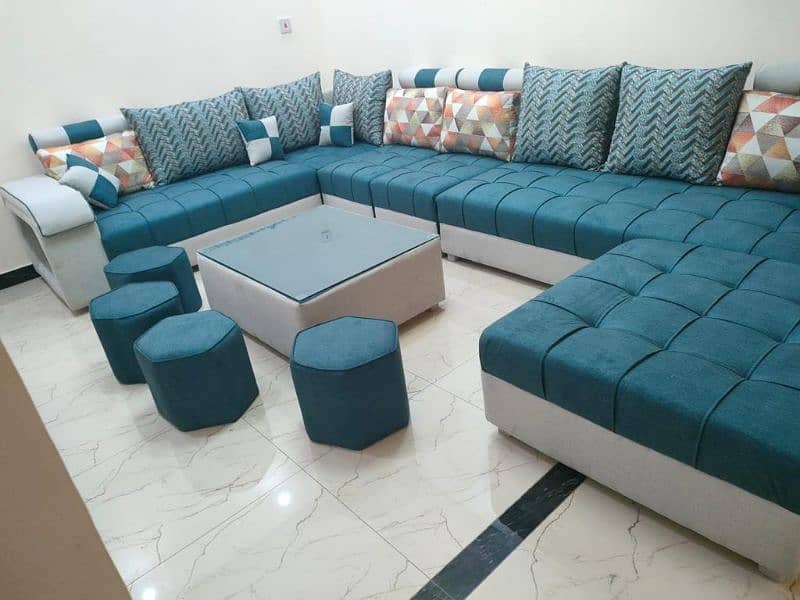 new ten seater sofa with four stools 11