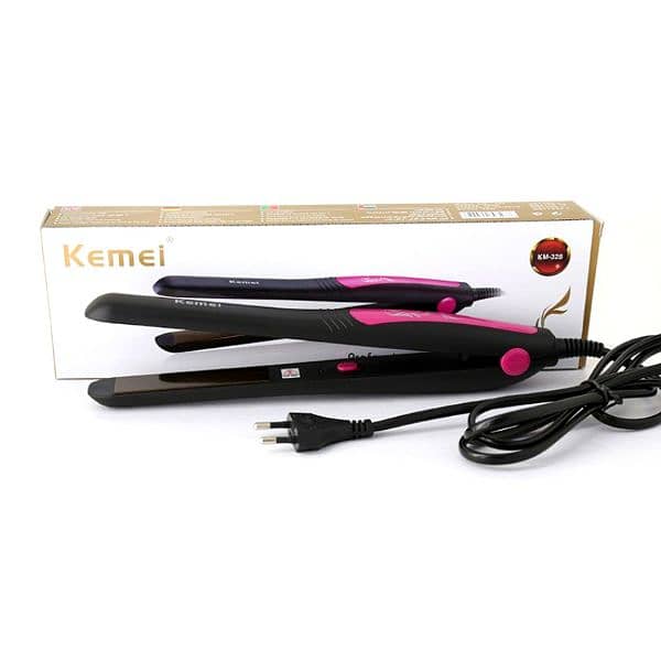 KM-328 Kemei Flat Iron Professional Hair Straightener 2