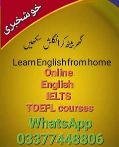 Online English language and IELTS classes