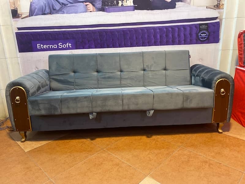 sofa cum bed (2in1)(sofa+bed)(Molty foam )(10 years warranty ) 3