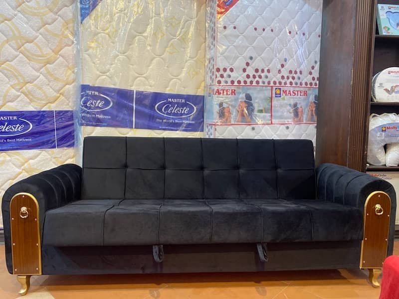 sofa cum bed (2in1)(sofa+bed)(Molty foam )(10 years warranty ) 2