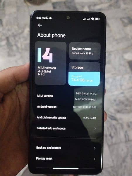 Redmi Note 10 Pro (8/128 GB) For SALE  whatsapp 03434836932 3