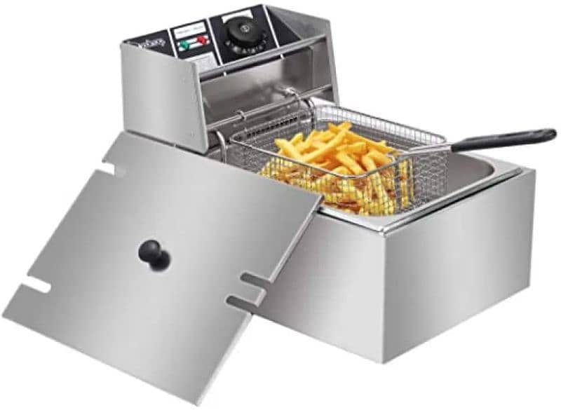 6.0 LITER DEEP FRYER ELECTRIC PURE STEEL FRYING MACHINE 2500W ORIGINAL 15