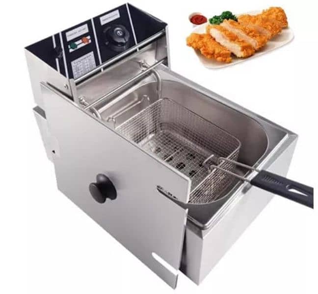 6.0 LITER DEEP FRYER ELECTRIC PURE STEEL FRYING MACHINE 2500W ORIGINAL 17