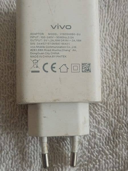 Vivo y21 18 wat fast charger original adopter for Sall 03129572280 0