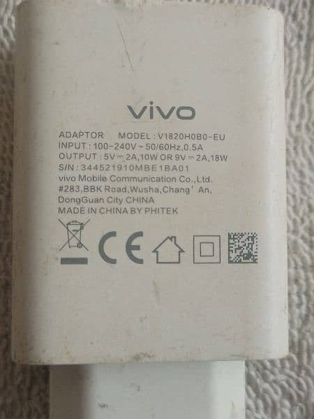 Vivo y21 18 wat fast charger original adopter for Sall 03129572280 1