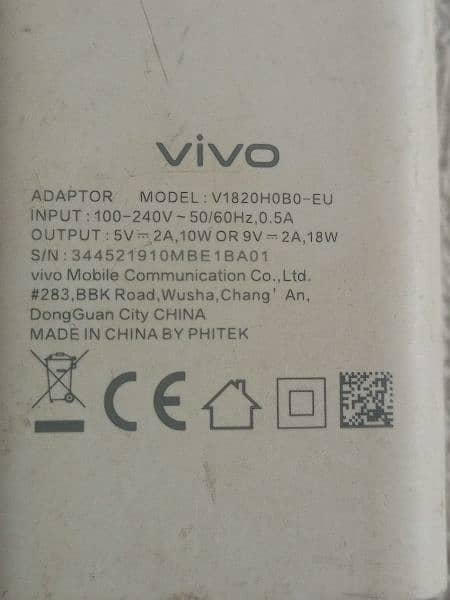 Vivo y21 18 wat fast charger original adopter for Sall 03129572280 2