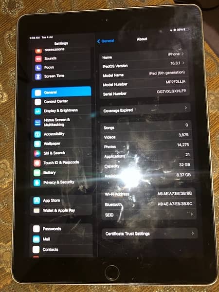 APPLE IPAD 5th Generation 32gb 1