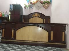 wood Double bed sale 0