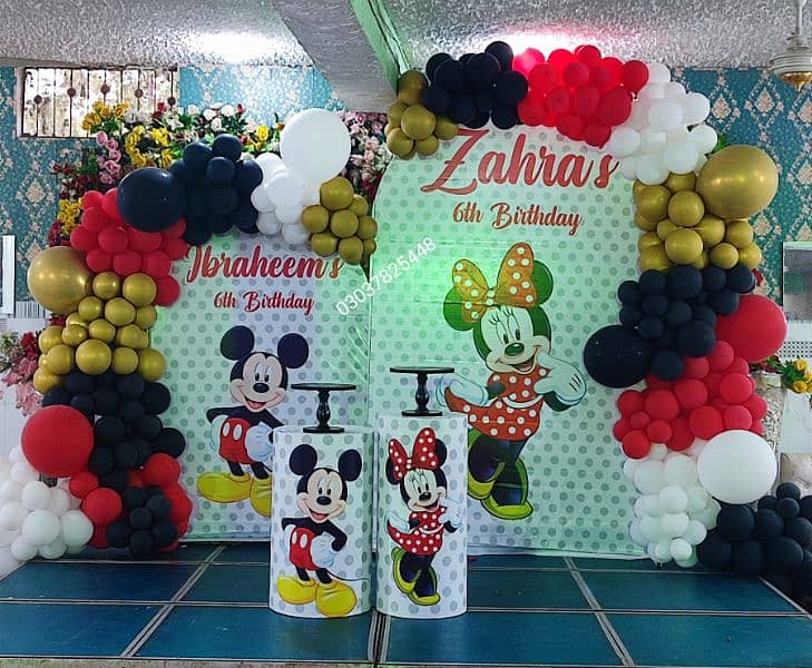 Birthday decoration, balloon flowers themes decoration,event planner, 9