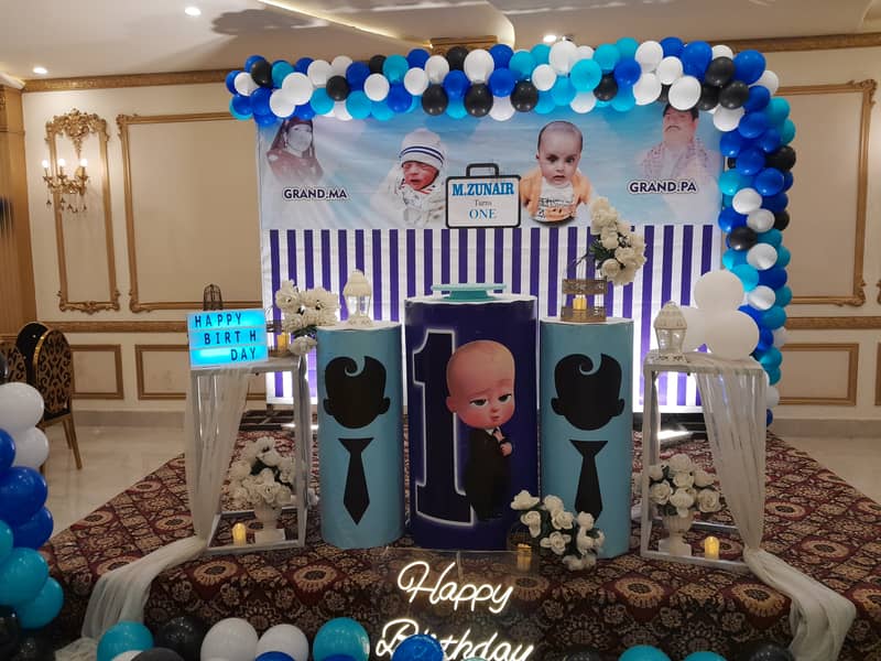 Balloon Decoration &dj services and flower decor 03134380497 4