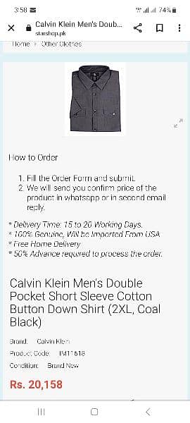 Calvin klein shirts size 15 1/2 9