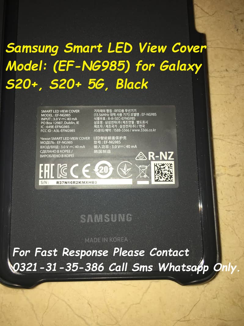 samsung smart led view cover for galaxy s20+ 0