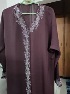Fancy purple new abaya imported 0