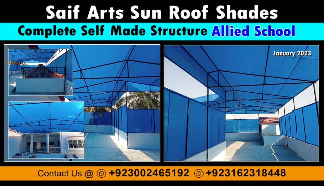 Net Shade, Tensile Shade, Fiber Shade, Folding Shade, Sliding Shade 4