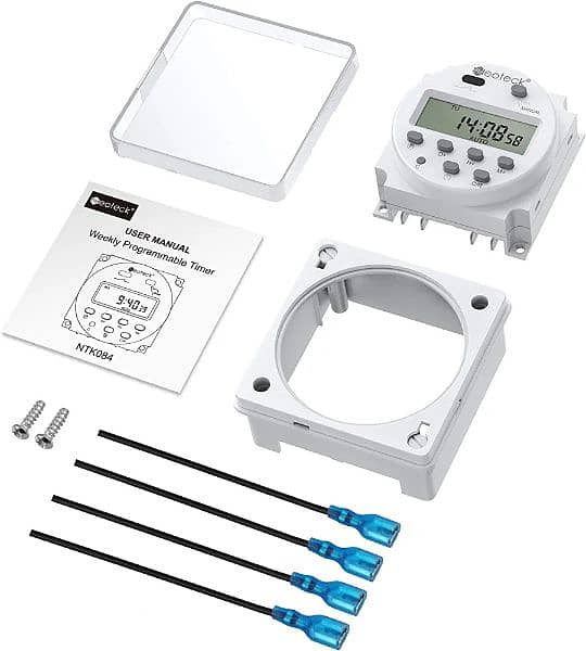 Neoteck DC 12V Timer Switch 16A Digital LCD Time Relay Programmable 19