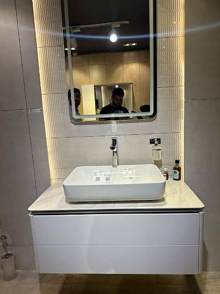 bathroom vanity/ pvc Bathroom cabinets/ cermic basin / venti 2