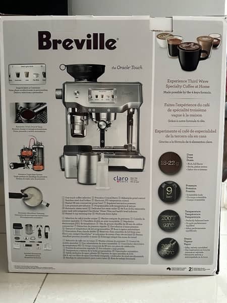 Breville Oracle Touch Coffee Machine **Brand of New** 2