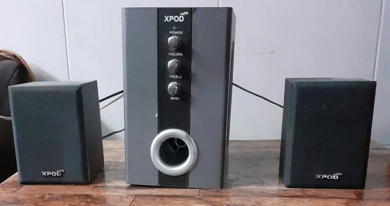 Xpod Sound System Music System with Boofers Voofers two Speakers Aux 0