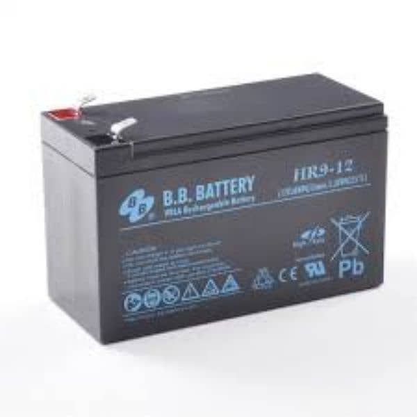 Slightly used 12V 9Ah Dry batteries available 0