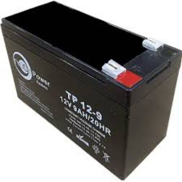 Slightly used 12V 9Ah Dry batteries available 2