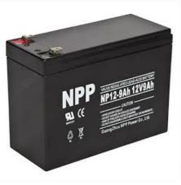 Slightly used 12V 9Ah Dry batteries available 3