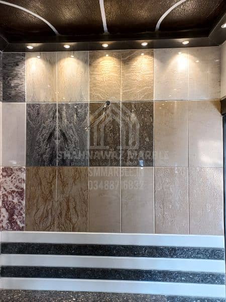 Marble & Granite for flooring ,kitchen counter top ,stairsteps ,vanity 9