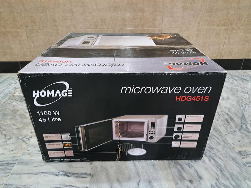 45 Ltr Homage Microwave Oven with Grill for Barbeque 1