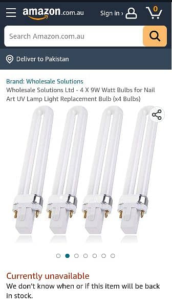 Mint London uv nail lamp replacement 9w bulb (4 Bulbs) 1