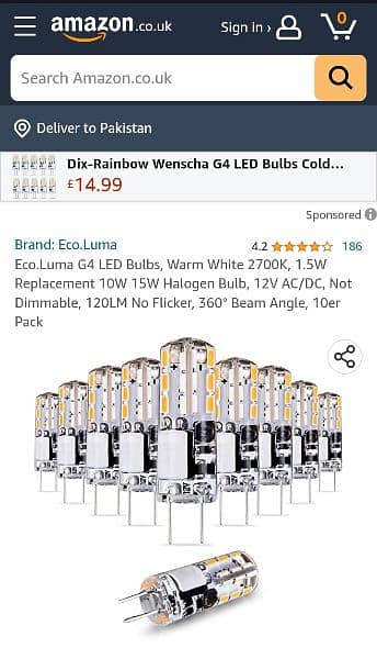 10Pack) Eco. Luma G4 LED Bulb. No Flicker 360° Beam Angle 1