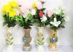 Artificial Flower with Vase (pack of 2)