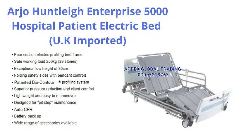 Hospital patient electric ICU bed for clinics-USA & UK Imported 8