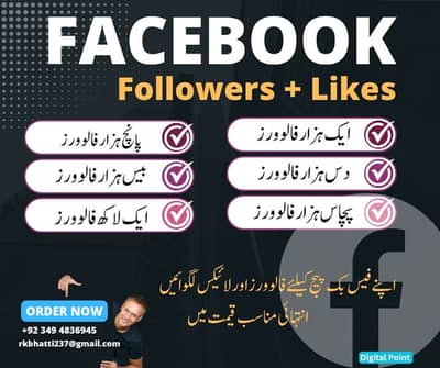 Facebook page Boosted Followers