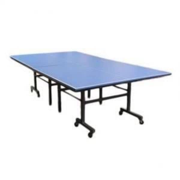 TABLE TENNIS TABLE CHIP BOARD 4WHEELS FOLDABLE 1